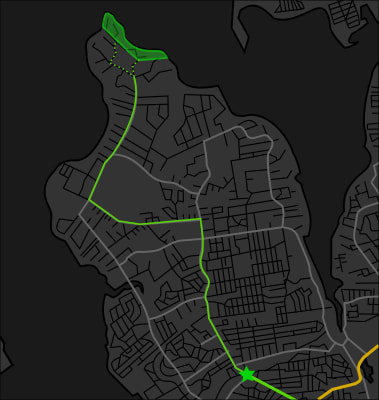 A map of King's Point, Long Island.